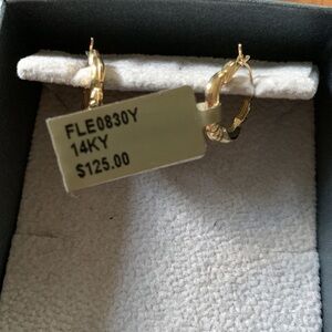 Bony Levy 14K gold earrings NWT